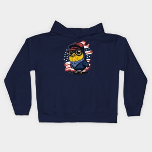 Patriotic Chicken Kids Hoodie